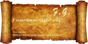 Feuermann Győző névjegykártya
